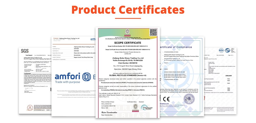 Okeshoe Custom Running Shoes Manufacturer Product Certificate