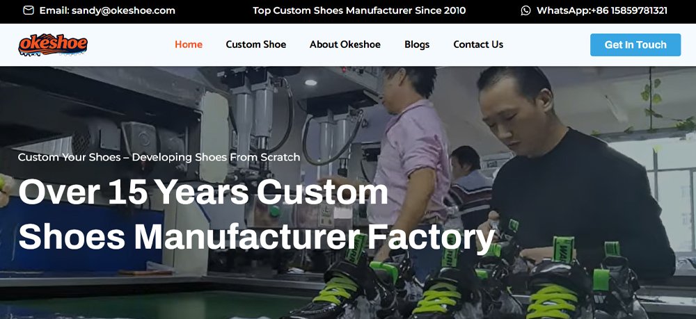 Okeshoe custom sneakers factory