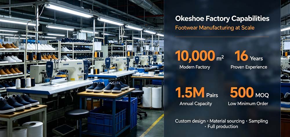 China Shoe Factory Manufacturers Okeshoe
