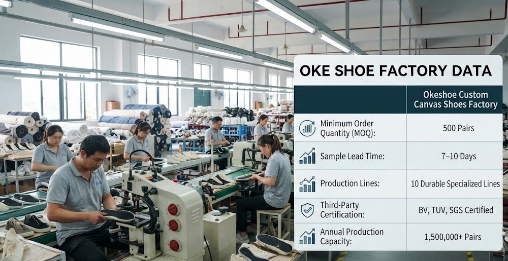 Custom Canvas Shoes Factory Okeshoe