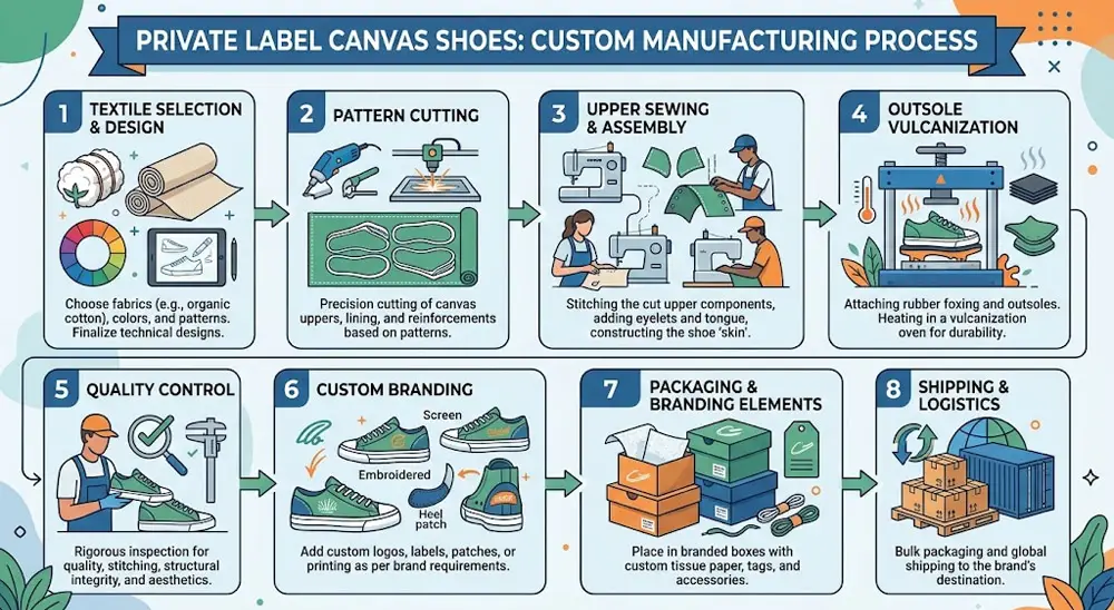 Custom Canvas Shoes Supplier Customization Process
