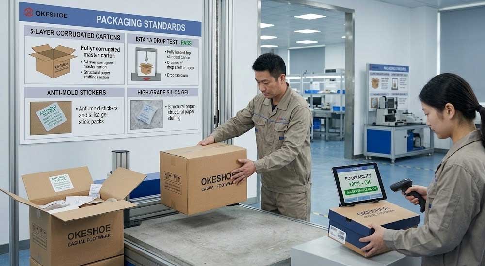 Custom Casual Shoes Manufacturer Packaging Standards