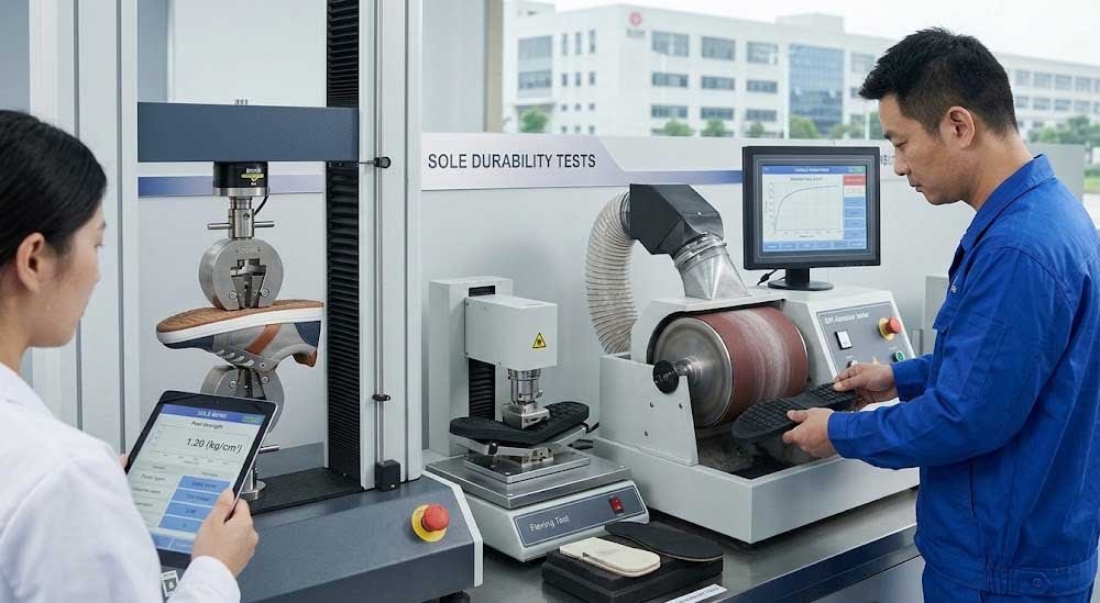 Custom Casual Shoes Manufacturer Sole Durability Testing